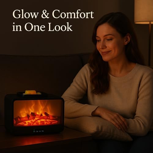 MeplLivs Dynamic Flame Electric Wax Melt Warmer with PTC Technology