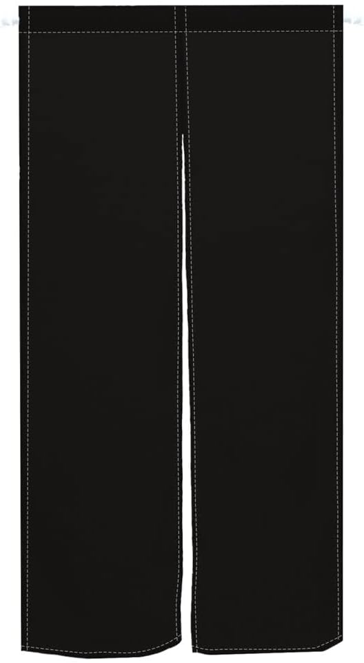 Leowefowa Noren Curtain 335x472 Black Privacy Panel