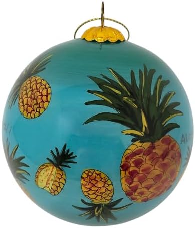Sweet Pineapple Moments Hawaiian Christmas Ornament 3 inch 1