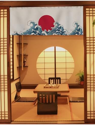 Konsilsa Japanese Curtain Panel No Drill No Rod Installation