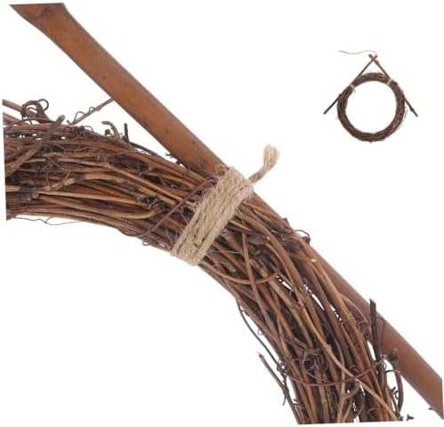 2pcs Rattan Wreath Frames for Crafts and Seasonal Displays