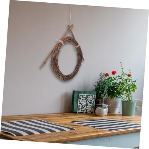 2pcs Rattan Wreath Frames for Crafts and Seasonal Displays