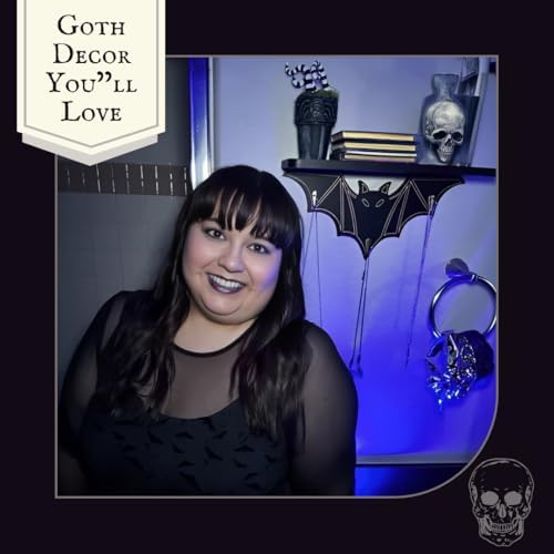 Gothic Bat Shelf Wall Decor with Hooks
