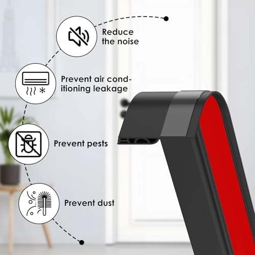 118 Inch Door Draft Stopper with Adhesive Backing