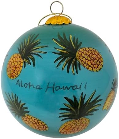 Sweet Pineapple Moments Hawaiian Christmas Ornament 3 inch 1