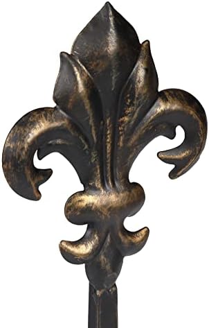 Adjustable Wreath Stand - Wrought Iron with Fleur De Lis Design