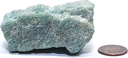 26 Inch Blue Green Amazonite Rough Gemstone Raw Specimen for Cabbing - India