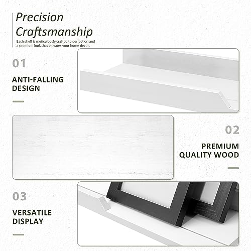 Rebee Vision Farmhouse Floating Shelves Set of 3