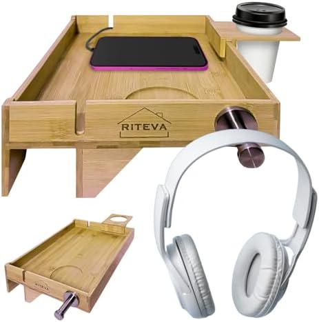 Bamboo Bedside Shelf with Adjustable Mechanism