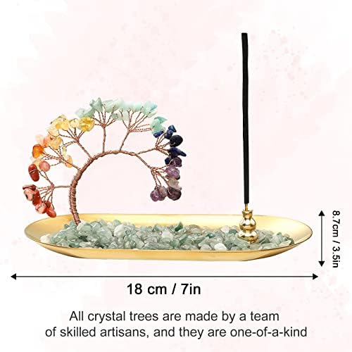 Crystal Incense Burner Holder for Meditation and Home Decor