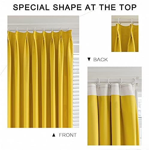 MUMFAS 72 x 84 Blackout Pinch Pleat Curtain Panel