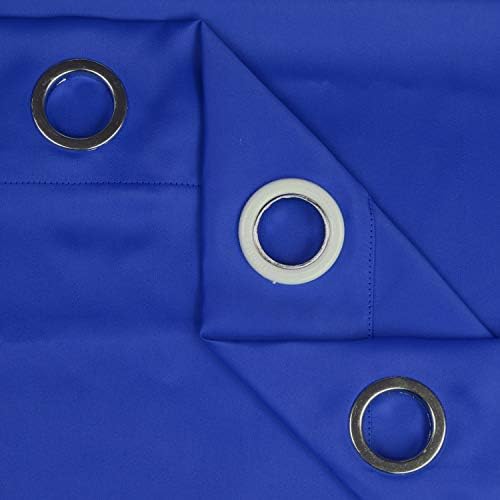 MDS Blackout Curtain Panels 52x108 Inch Royal Blue