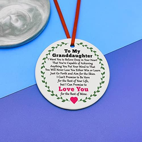Granddaughter Ornament with Heartwarming Message