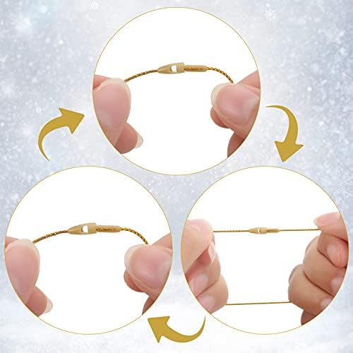 400 Piece Gold and Silver Ornament Hangers