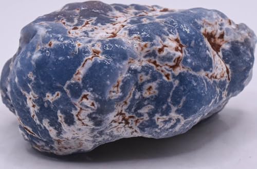 275 Inch Blue Angelite Rough Natural Gemstone for Carving