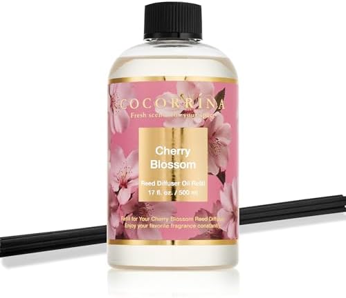 Cocorrna Cherry Blossom Reed Diffuser Refill 17oz