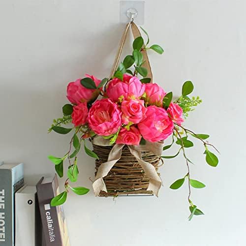 Purple Lavender Artificial Flower Wreath Hanger for Front Door
