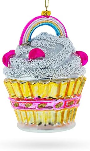 Delightful Sprinkled Cupcake Christmas Ornament