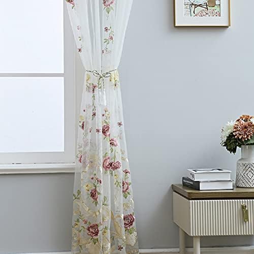 Voile Sheer Curtains with Rod Pocket for Living Room Kids Bedroom