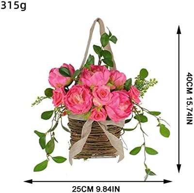 Purple Lavender Artificial Flower Wreath Hanger for Front Door