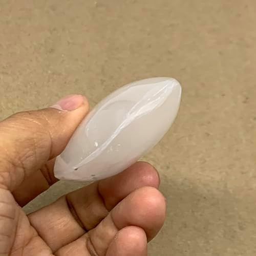 96g Natural Selenite Palm-Stone Crystal Handmade Pillow Shape