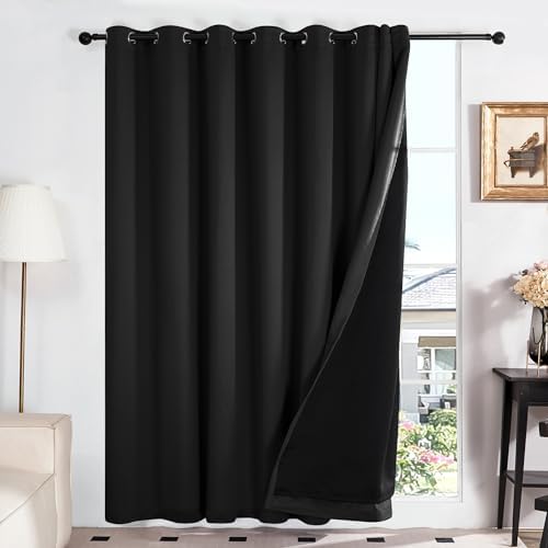Deconovo Total Blackout Curtains with Double Layer 1 Panel