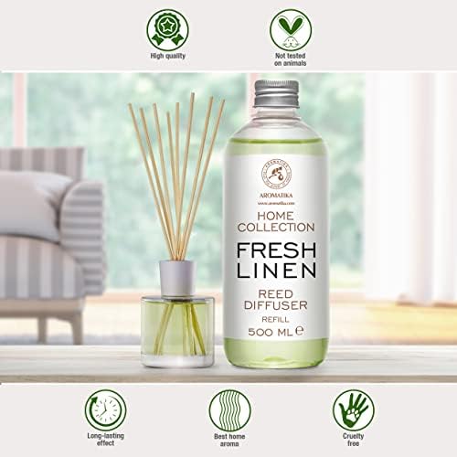 AROMATIKA Fresh Linen Reed Diffuser Refill 170 Fl Oz
