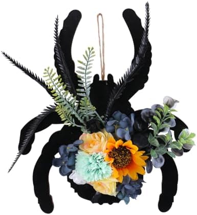 Ochine Spider Halloween Wreath Door Hanger