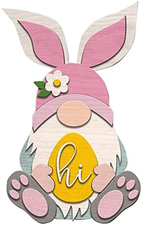 Hand-Woven Easter Bunny Door Hanger Wreath Decor