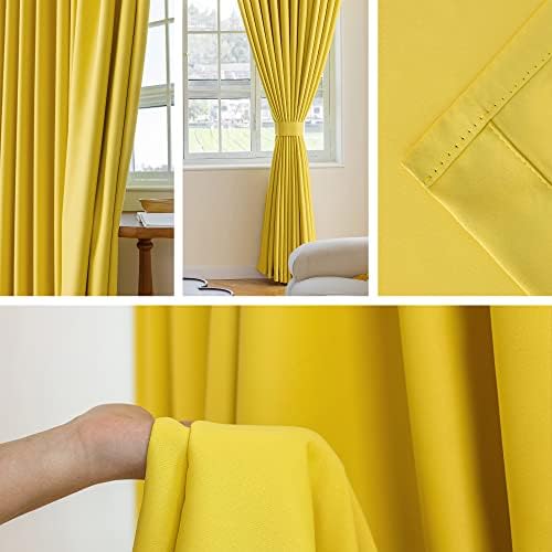 MUMFAS 72 x 84 Blackout Pinch Pleat Curtain Panel