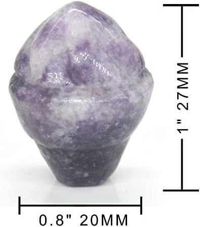 1 Inch Mini Flame Torch Healing Crystal Statue