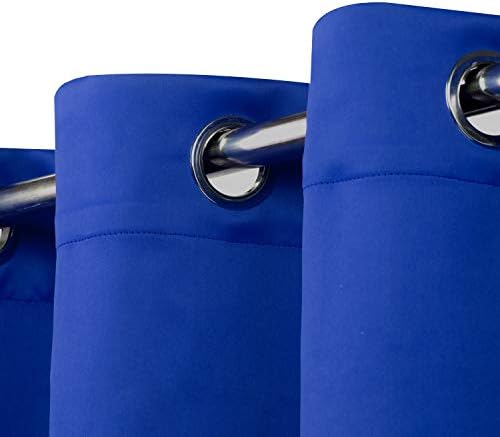 MDS Blackout Curtain Panels 52x108 Inch Royal Blue