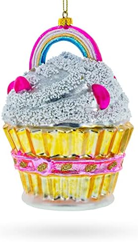 Delightful Sprinkled Cupcake Christmas Ornament