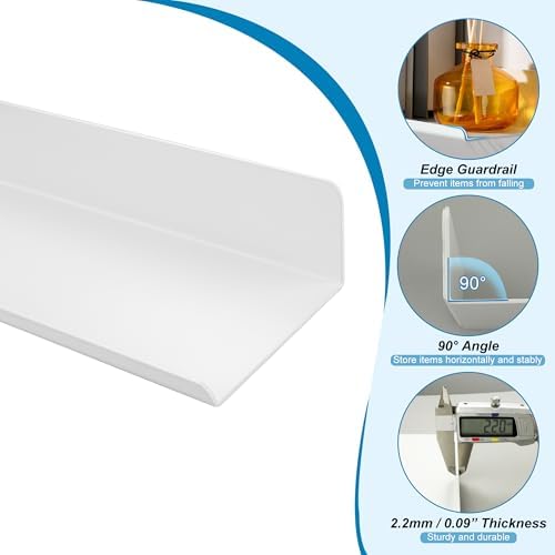 SAYAYO White Floating Shelves Wall Storage 2pcs