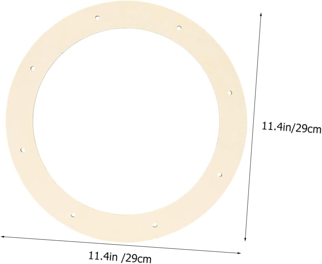 CIMAXIC 2pcs Wooden Ring Wreath Frame for DIY Decorations