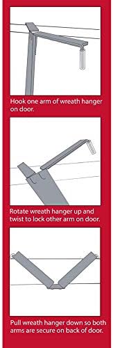 Haute Decor Adjustable Wreath Hanger - Matte Brown