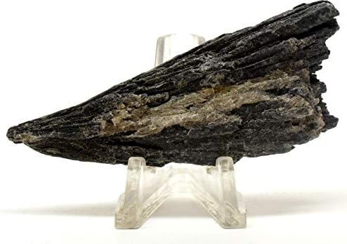 175ct Black Kyanite Blades with Mica Crystals Cluster - Brazil