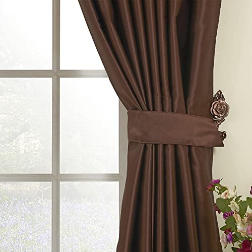 LIYAXUN 102 Inch Long Brown Grommet Curtains 1 Panel