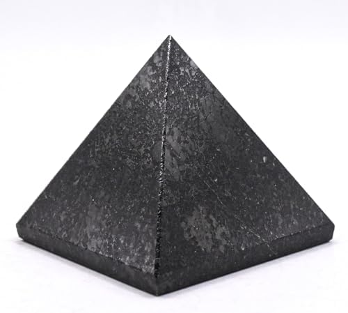 22 Inch Black Nuummite Carved Pyramid Crystal Specimen