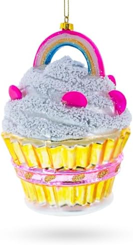 Delightful Sprinkled Cupcake Christmas Ornament