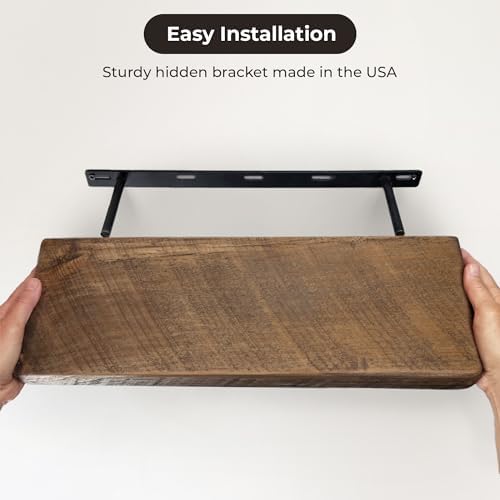 Reclaimed Wood Floating Shelves Handmade Rustic Wall Decor