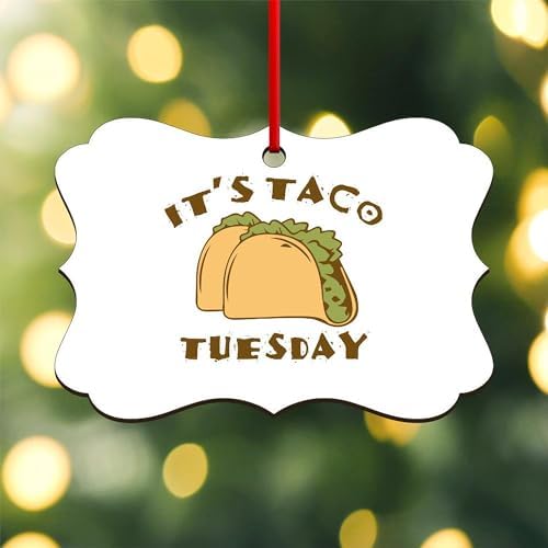 CafePress Its Taco Tuesday Scroll Holiday Ornament 4x275