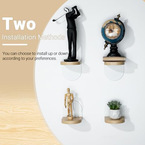 SAYAYO 4Pcs Floating Shelves for Wall Storage