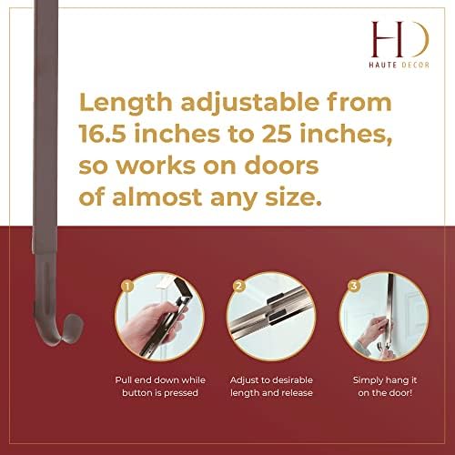 Haute Decor Adjustable Wreath Hanger 20 Lb