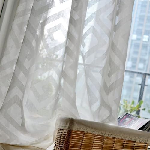Iuokuby Advanced Solid Color Gauze Tulle Curtains Panel
