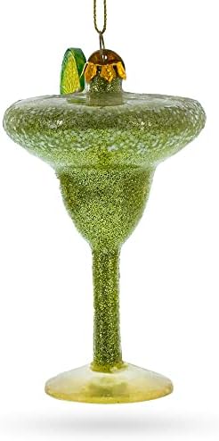 Refreshing Cocktail with Lime Blown Glass Christmas Ornament 1