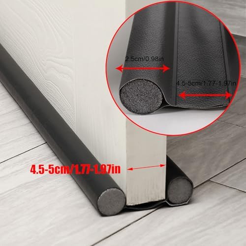 Double Sided Door Draught Excluder - Energy Efficient Draft Stopper