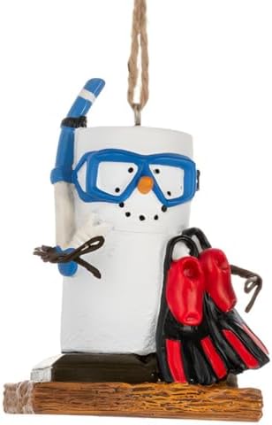 Ganz Smores Snorkeling Ornament Blue Red