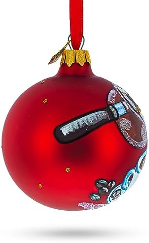 Coffee Lover Glass Ball Christmas Ornament 325 Inches