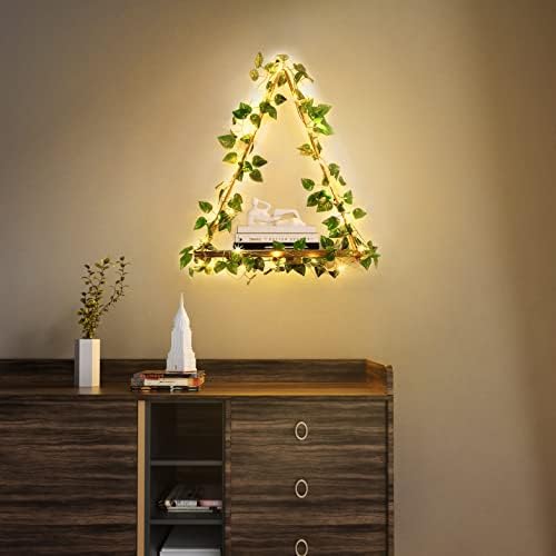 Ivy Lighting String Wooden Hanging Shelves Set of 2